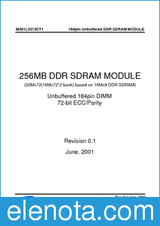 Samsung M381L3313CT1 datasheet