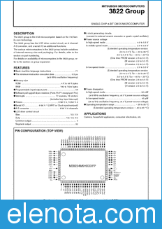 Mitsubishi M38222M2-XXXFP datasheet