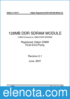 Samsung M383L1713CT1 datasheet