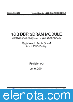 Samsung M383L2828BT1 datasheet