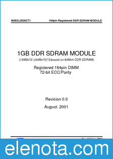 Samsung M383L2828CT1 datasheet