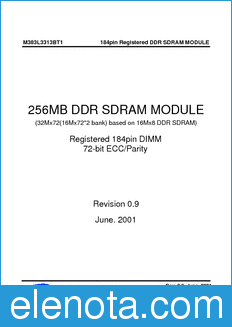 Samsung M383L3313BT1 datasheet