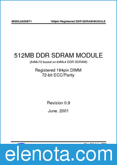 Samsung M383L6420BT1 datasheet