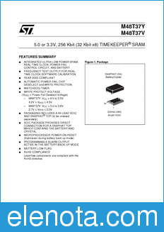 STMicroelectronics M48T37V datasheet