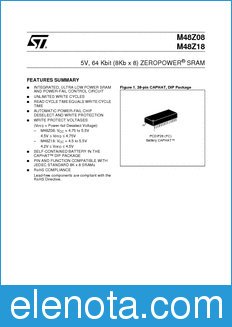 STMicroelectronics M48Z08 datasheet