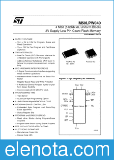 STMicroelectronics M50LPW040 datasheet