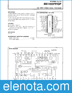 Mitsubishi M51403FP datasheet