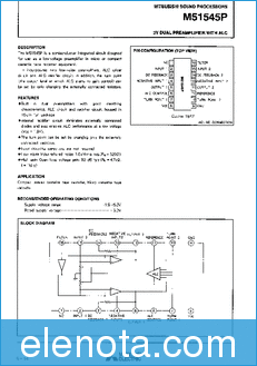 Mitsubishi Electric M51545P datasheet