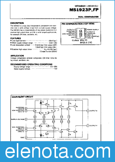 Mitsubishi M51923FP datasheet