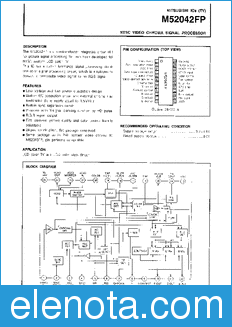 Mitsubishi M52042FP datasheet