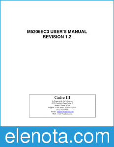 Motorola M5206EC3UM_D datasheet