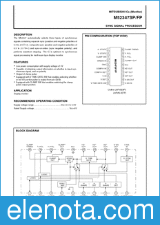 Mitsubishi M52347FP datasheet