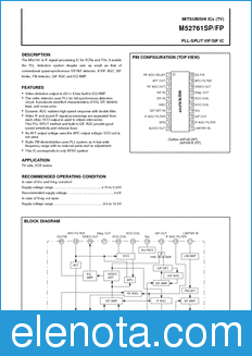 Mitsubishi M52761FP datasheet