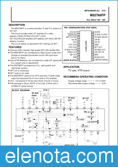 Mitsubishi M52766FP datasheet