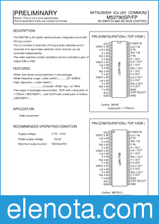 Mitsubishi M52790FP datasheet