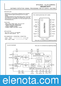 Mitsubishi M52957AFP datasheet