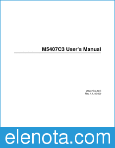 Motorola M5407C3UM datasheet