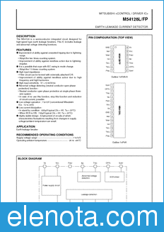 Mitsubishi M54128FP datasheet