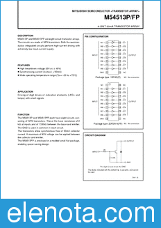 Mitsubishi M54513P/FP datasheet