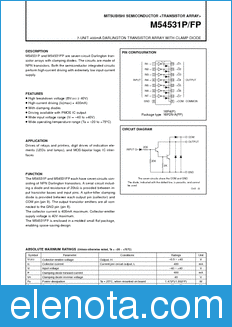 Mitsubishi M54531P/FP datasheet