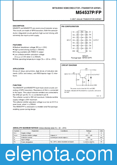 Mitsubishi M54537P/FP datasheet