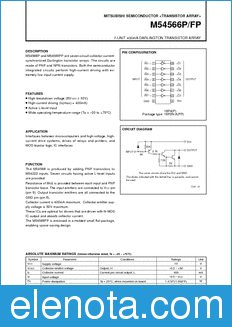 Mitsubishi M54566P/FP datasheet