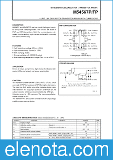Mitsubishi M54567P/FP datasheet