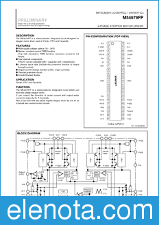 Mitsubishi M54679FP datasheet