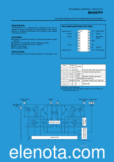 Mitsubishi M54687FP datasheet