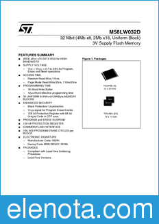 STMicroelectronics M58LW032D datasheet