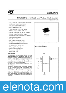 STMicroelectronics M59BW102 datasheet
