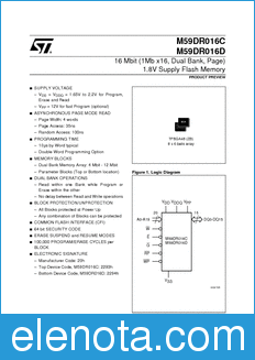 STMicroelectronics M59DR016C datasheet