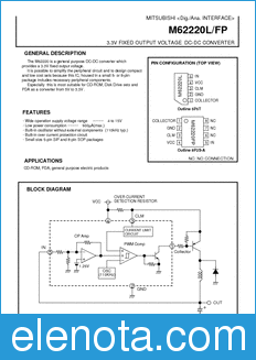 Mitsubishi M62220FP datasheet