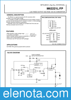 Mitsubishi M62221FP datasheet