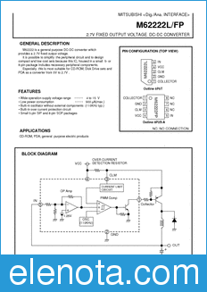Mitsubishi M62222FP datasheet