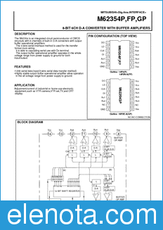 Mitsubishi M62354P datasheet
