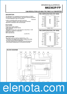 Mitsubishi M62362FP datasheet