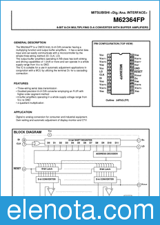 Mitsubishi M62364FP datasheet