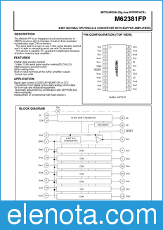Mitsubishi M62381FP datasheet