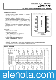 Mitsubishi M62392FP datasheet