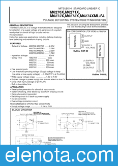 Mitsubishi M62703ML datasheet