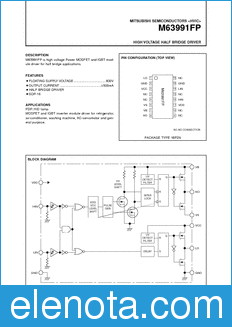 Mitsubishi M63991FP datasheet
