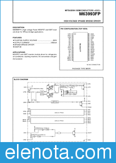 Mitsubishi M63993FP datasheet