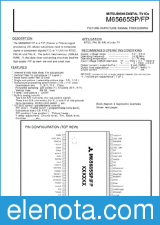 Mitsubishi M65665FP datasheet