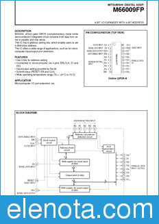Mitsubishi M66009FP datasheet