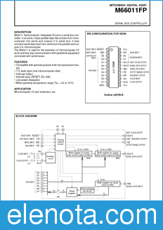 Mitsubishi M66011FP datasheet