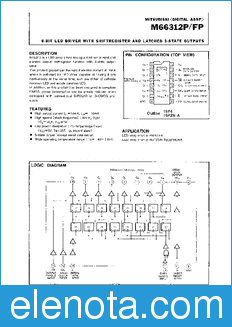 Mitsubishi M66212P/FP datasheet