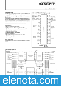 Mitsubishi M66220SP datasheet