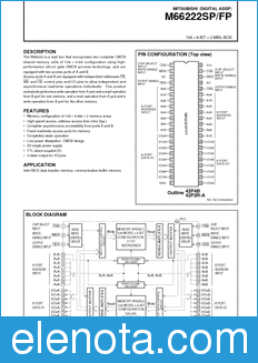 Mitsubishi M66222FP datasheet