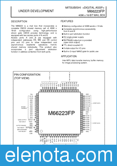 Mitsubishi M66223FP datasheet